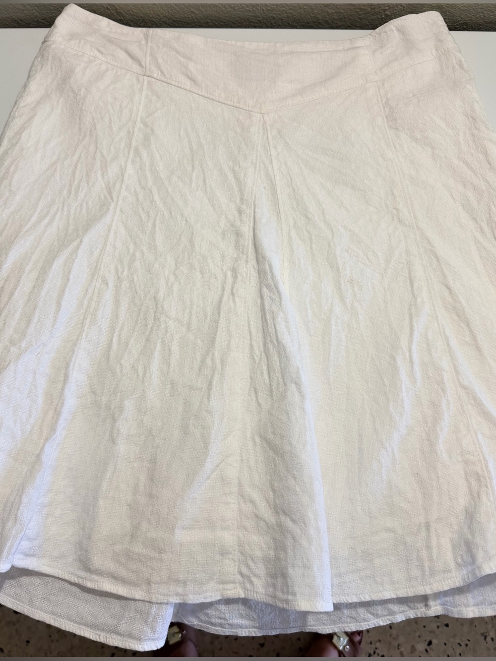 Ann Taylor White Circle Skirt